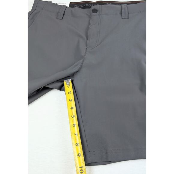 ZeroXposur Hybrid Shorts Mens 38 Black Utility Zip Pocket 4-Way Stretch UPF 50+ - Picture 8 of 10